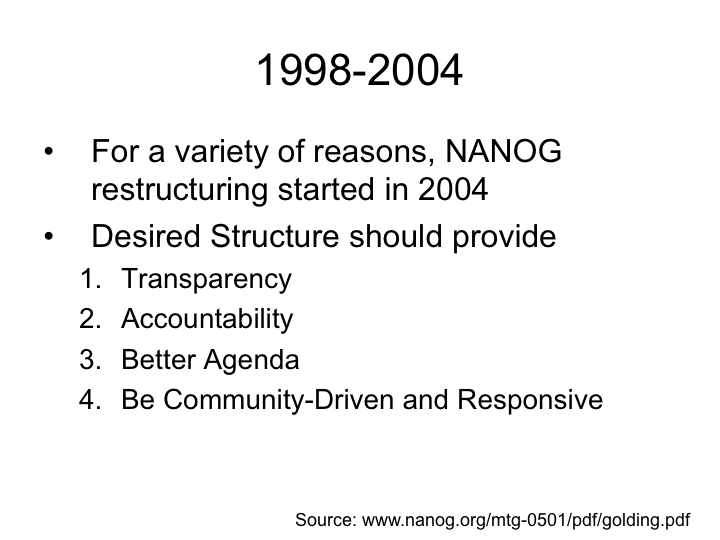 New NANOG Principles